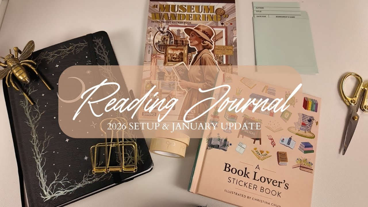 2026 Reading Journal ✨January Setup 📖✨ Includes Book Review, Flip Through ,and Planning! 💕