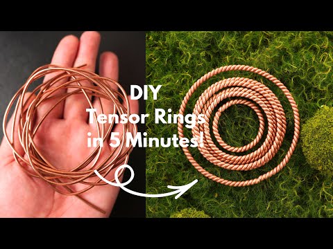 DIY Copper Tensor Rings in 5 Minutes! | Copper Wire Tutorial