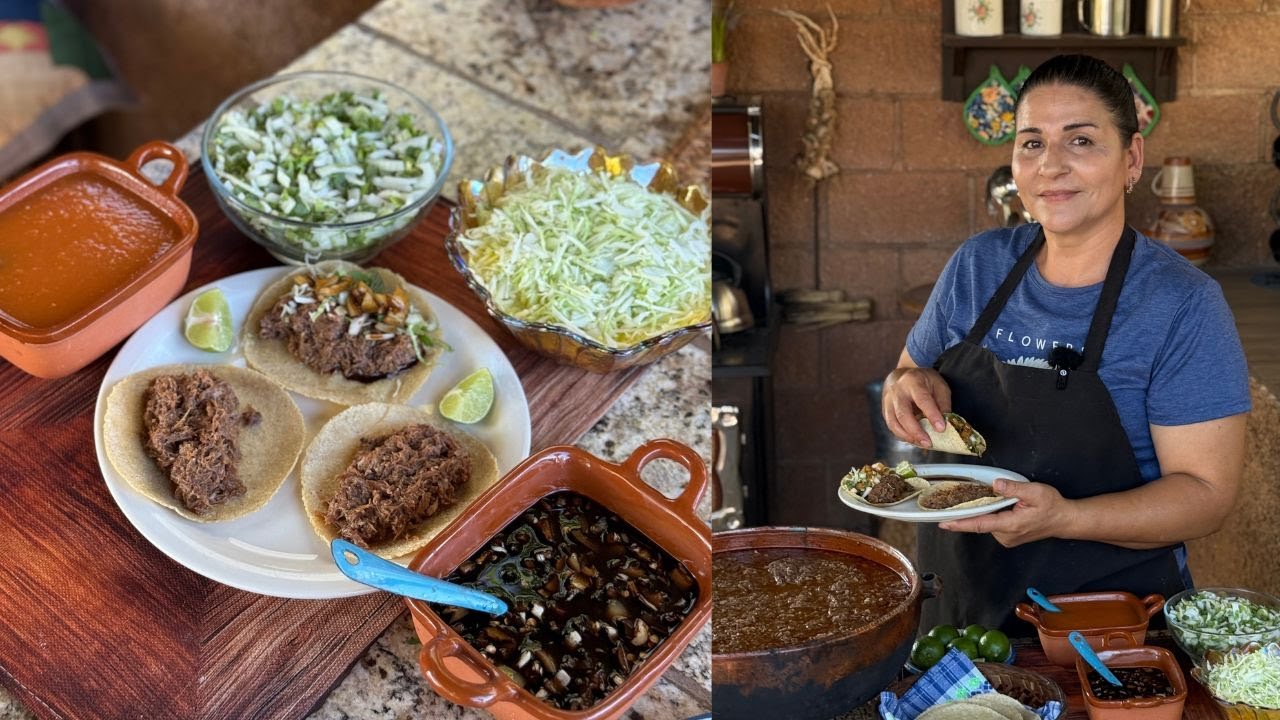 TACOS DE CABEZA DE RES - ESTILO ANCESTRAL - RECETA TRADICIONAL - LA HERENCIA DE LAS VIUDAS