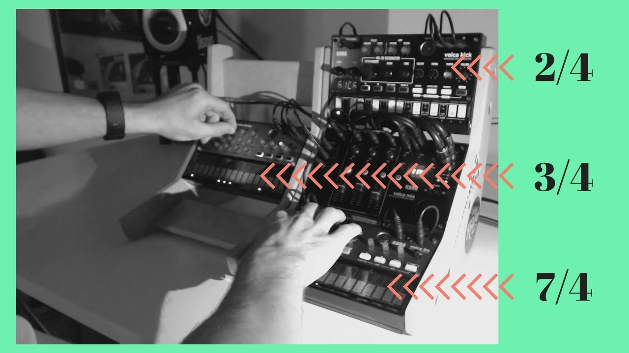 Volcas in Three Different Time Signatures (disquiet0327)