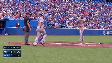 MIN@TOR: Plouffe smacks a two-run double in the 1st