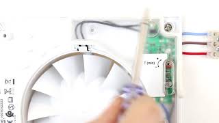 Подключение и настройка вентилятора для ванной Silent Design CRZ S&P с таймером