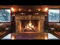Smooth Jazz Fireplace with Luxury Train Ambience for Relaxation and Study