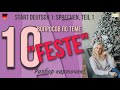 Goethe Zertifikat A 1 - Start Deutsch 1, Sprechen: 10 вопросов по теме &quot;Feste&quot;