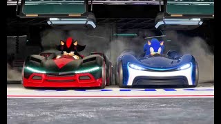 Sonic & Sega all star racing Vs Team sonic racing in split screen pt3