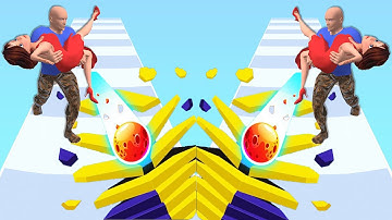 Girl Rider vs Stack Ball Game  PRO LEVEL! Top Free Update Walkthrough Gaming 121ZCAVSD