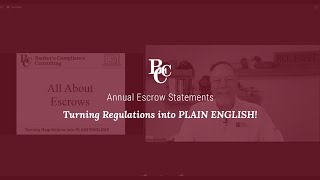 Annual Escrow Statements
