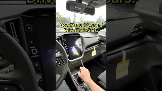 How Manual Drivers Act, For Some Reason #shorts