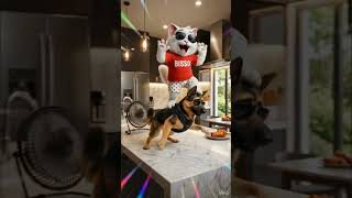 Who is the Real Thief? 🕵️‍♂️ Cat vs Police Dog #shorts