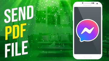 How To Send PDF File On Messenger (Easy)