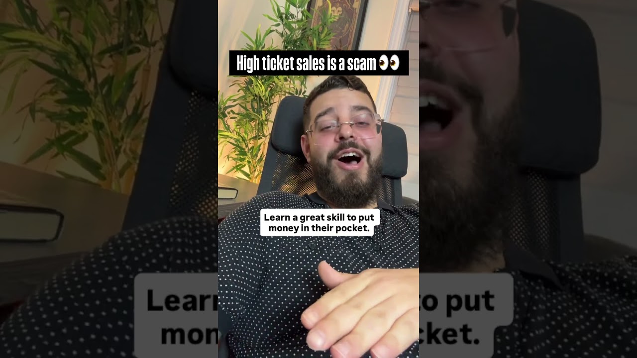 High ticket sales in the biggest scam in the world - who would ever want to make money 🤣 