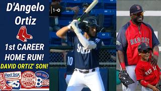 David Ortiz' son, D'Angelo Ortiz, hits his 1st career professional Home Run!