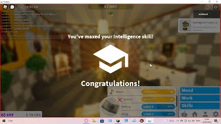 Welcome To Bloxburg Unlocking The Intelligence Trophy