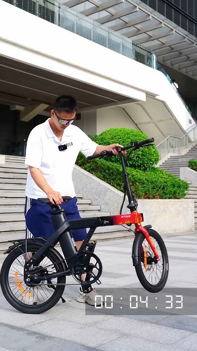 Самый легкий складывается за 5 секунд! #электровелосипед - YouTube