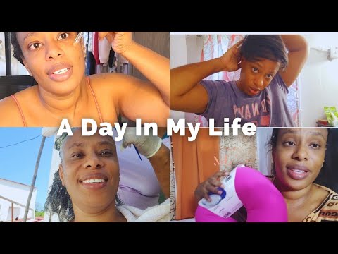Morning routine+ Relaxed my hair + mini gift haul+ nature walk ||VLOG