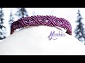 Tutoriel Micro-macramé bracelet "Purple Enigma"