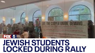 Jewish students locked in library during proPalestinian rally