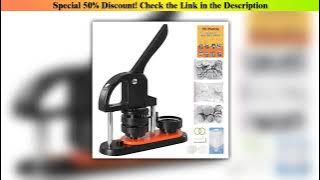 SucceBuy Button Maker 25/32/58 Pin Maker with Button Parts Ergonomic