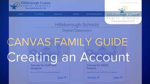 Canvas Family Guide: Creating an Account and Logging In