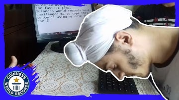 Fastest time to type using the nose! - Guinness World Records