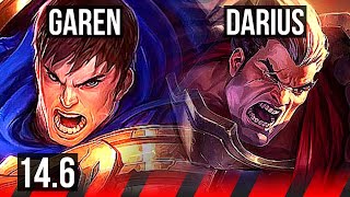GAREN vs DARIUS (TOP) | 11/1/6, Legendary, 700+ games | KR Master | 14.6