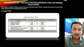 strategi bisnis-PENGAMATAN DAN ANALISIS INTERNAL