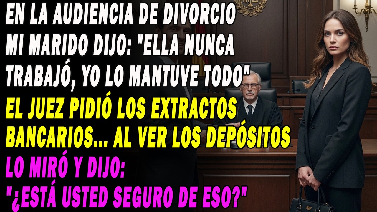 En La Audiencia Mi Marido Dijo'ella Nunca Trabajó' El Juez Pidió Los Extractos Y Él Empezó A Temblar