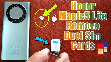 Honor Magic 5 Lite How to Remove Duel SIM CARDS From The SIM Tray Easy Removal Guide