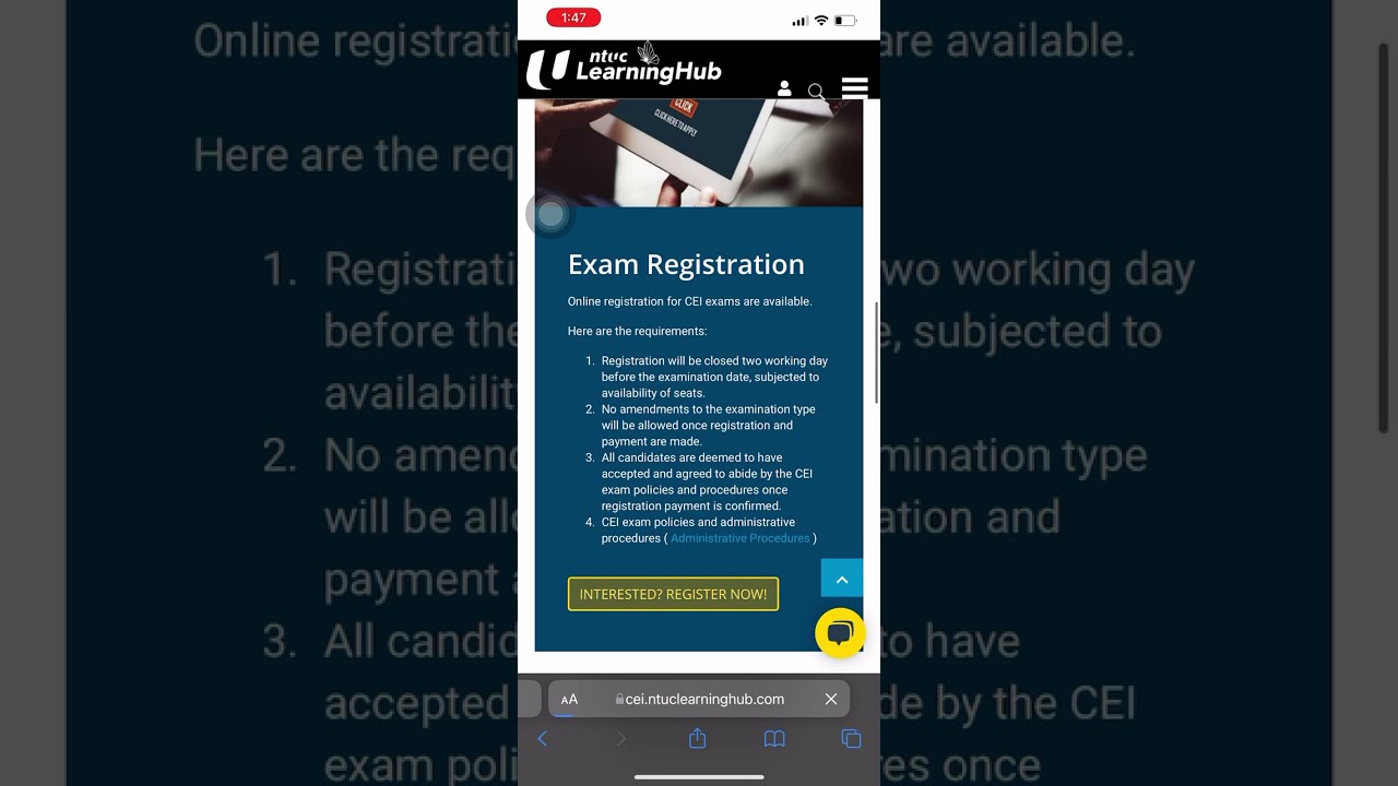 How to register for CEI Exam Year 2023 - Certificate of Employment Intermediaries -NTUC Learning Hub