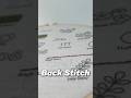 Back Stitch Tutorial for Beginners 🪡 Easy Embroidery Stitch