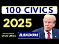 2025 random 100 civics questions and answers - U.S. citizenship interview I N400 Interview #n400 