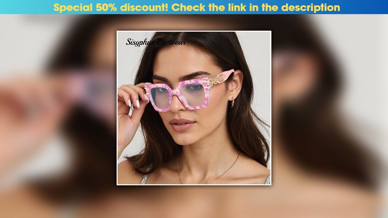 Limited 2025 European and American Fashion High-End New Metal Chain Large Frame Reading Glasses for