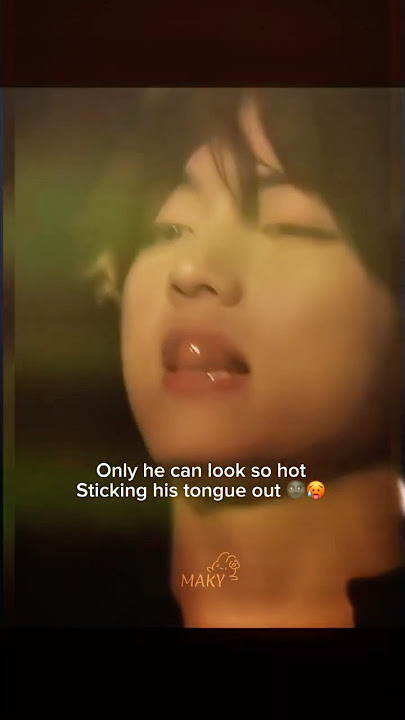 That tongue thing he does- #foryou #bts #taehyung #fyppppppppシ #yt_shorts #fyp #shortsfeed