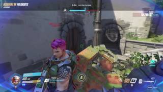 [Overwatch Highlight] Reinhardt - Eichenwald Defense ft. a flanking team