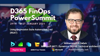 Using Regression Suite Automation Tool (RSAT) - FinOps 2021