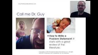 Dr. Guy Long Form - How to Write a Dissertation