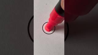 Satisfying Circle With Paint Marker! 🎈✨😌 #Satisfyingart