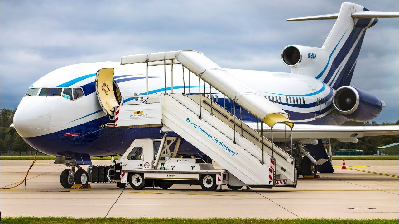 RARE! Boeing 727-200 *M-STAR* at Karlsruhe/ Baden Baden Airport