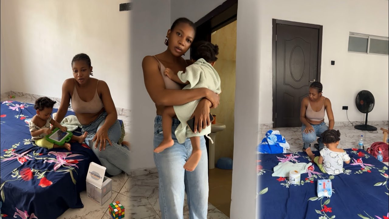 We are excited as they are finally fixing our kitchen cabinets | quickly getting my baby ready 