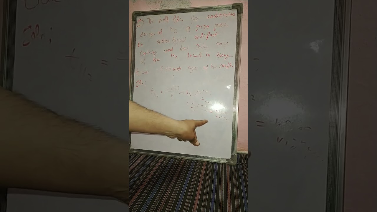 What is the half-life of radioactive decay 5730? 