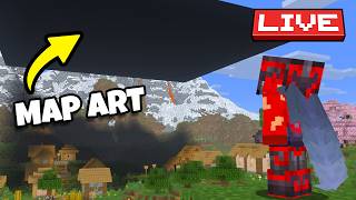 (LIVE) Making Map Art in my Forever World! [4,200+ Days]