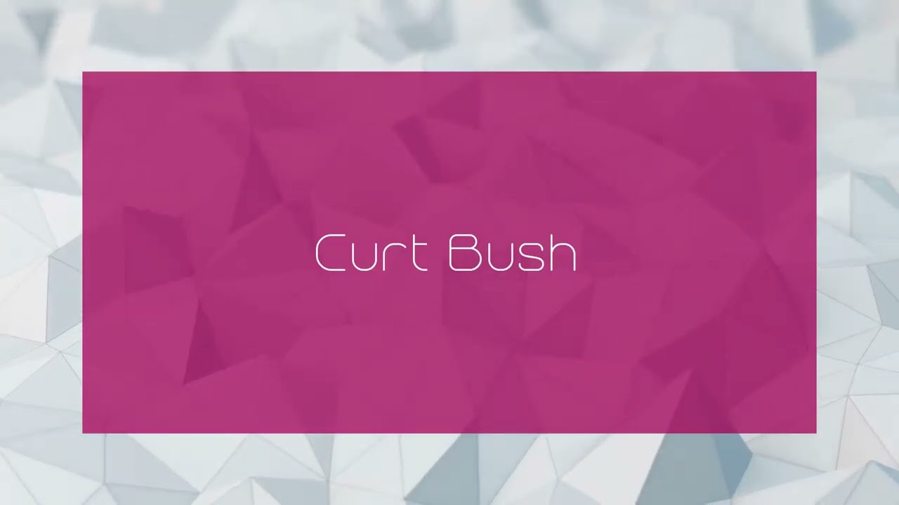 Curt Bush - appearance