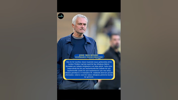 Jose Mourinho'nun Eyüpspor Maçı Sonrası Açıklaması