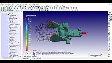 Mold flow analysis by using Moldex3D for a plastic part