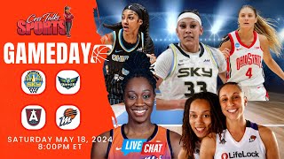 🚀🏀 Game On: Auntie Cess Live for WNBA Saturday Quadruple Header Part 2 🌟 🔥