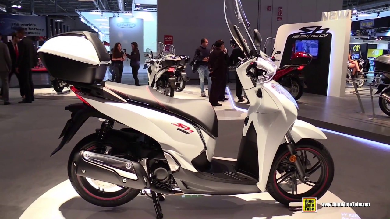 2017 Honda SH 300i Scooter - Walkaround - 2016 EICMA Milan - YouTube