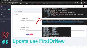 Create form view for update use FirstOrNew Laravel 8