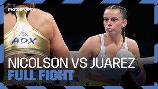 Skye Nicolson vs Jessica Juarez: Full Fight (Chocolatito vs Martinez Undercard)