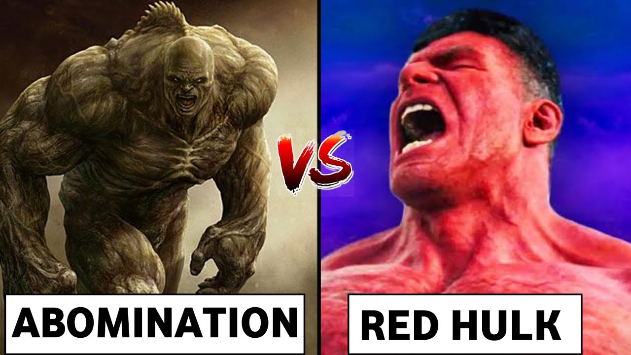 Abomination Vs Red Hulk | Who Will Win ? - YouTube