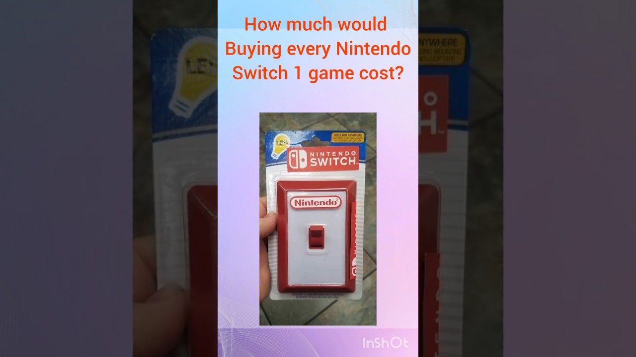 How much does every Nintendo game the switch cost